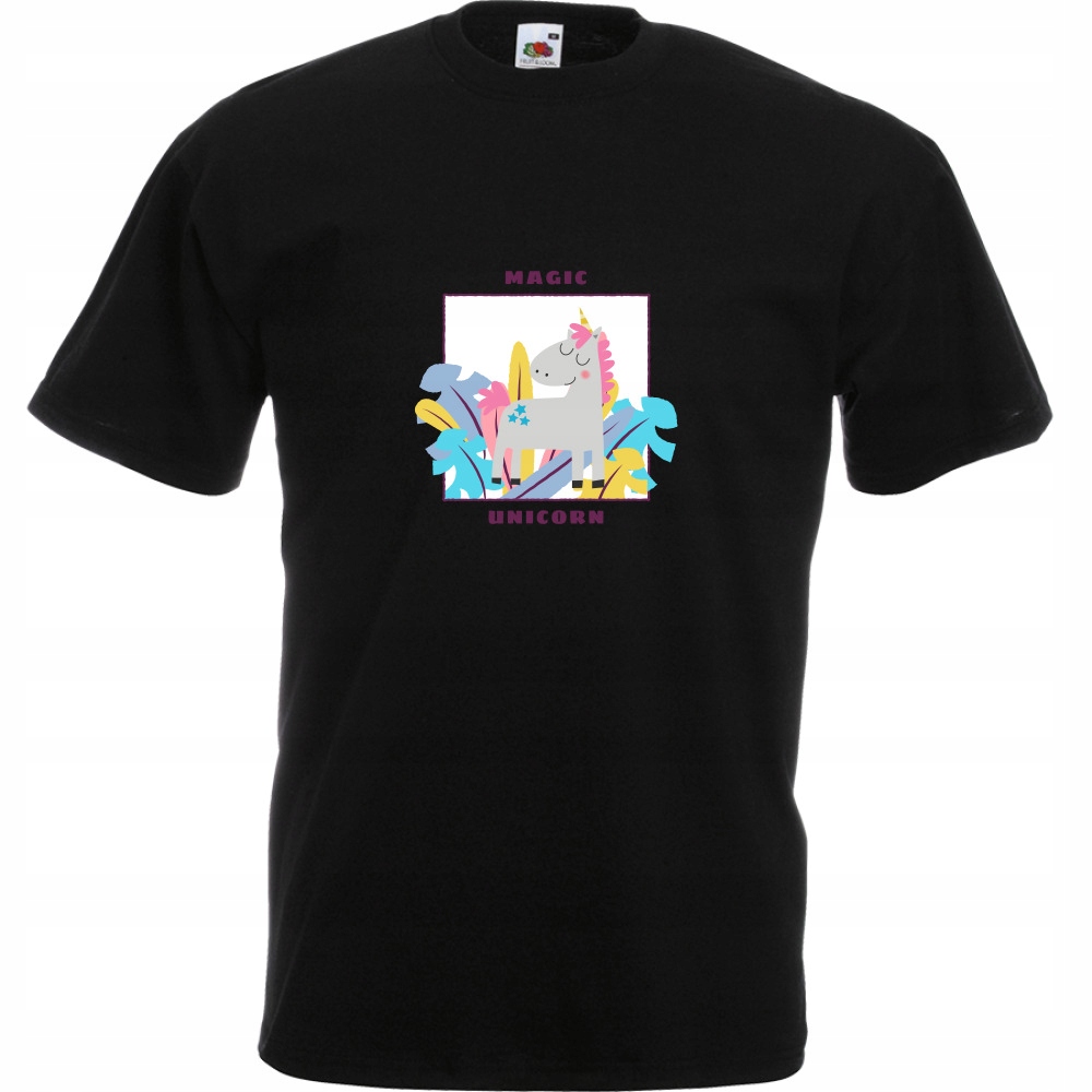 

Koszulka magic unicorn jednorożec XL czarna