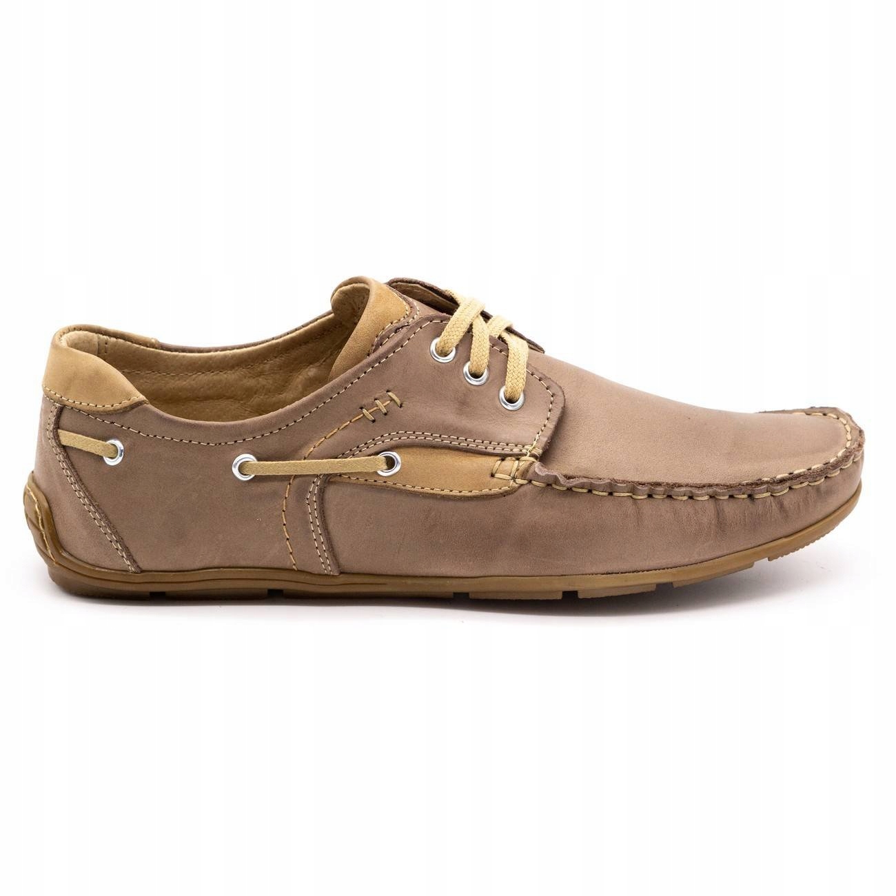 

Buty męskie mokasyny skórzane 208 brązowe 42