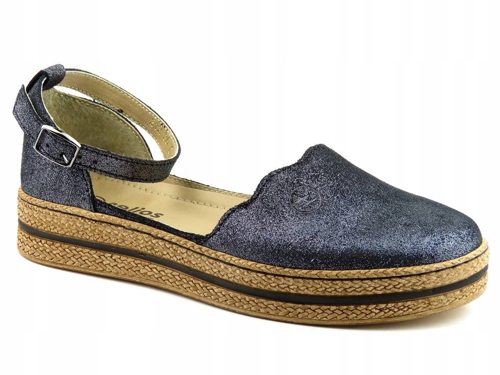 

Sandały Damskie Helios 312 Espadryle Miękkie Skóra