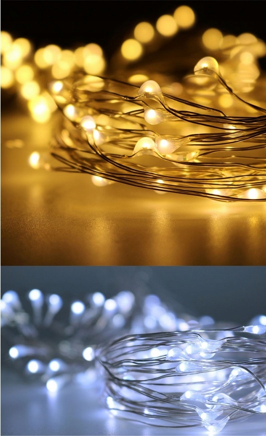 LAMPKI DRUCIKI 100LED MIKRO NA USB 3 kolory Kod producenta 100