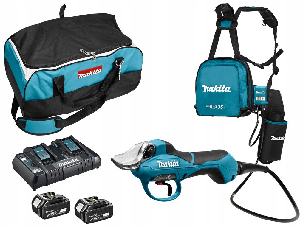 Akumulatorowy sekator ogrodniczy Makita DUP361 Lxt 36V 33mm 2x aku 5.0Ah
