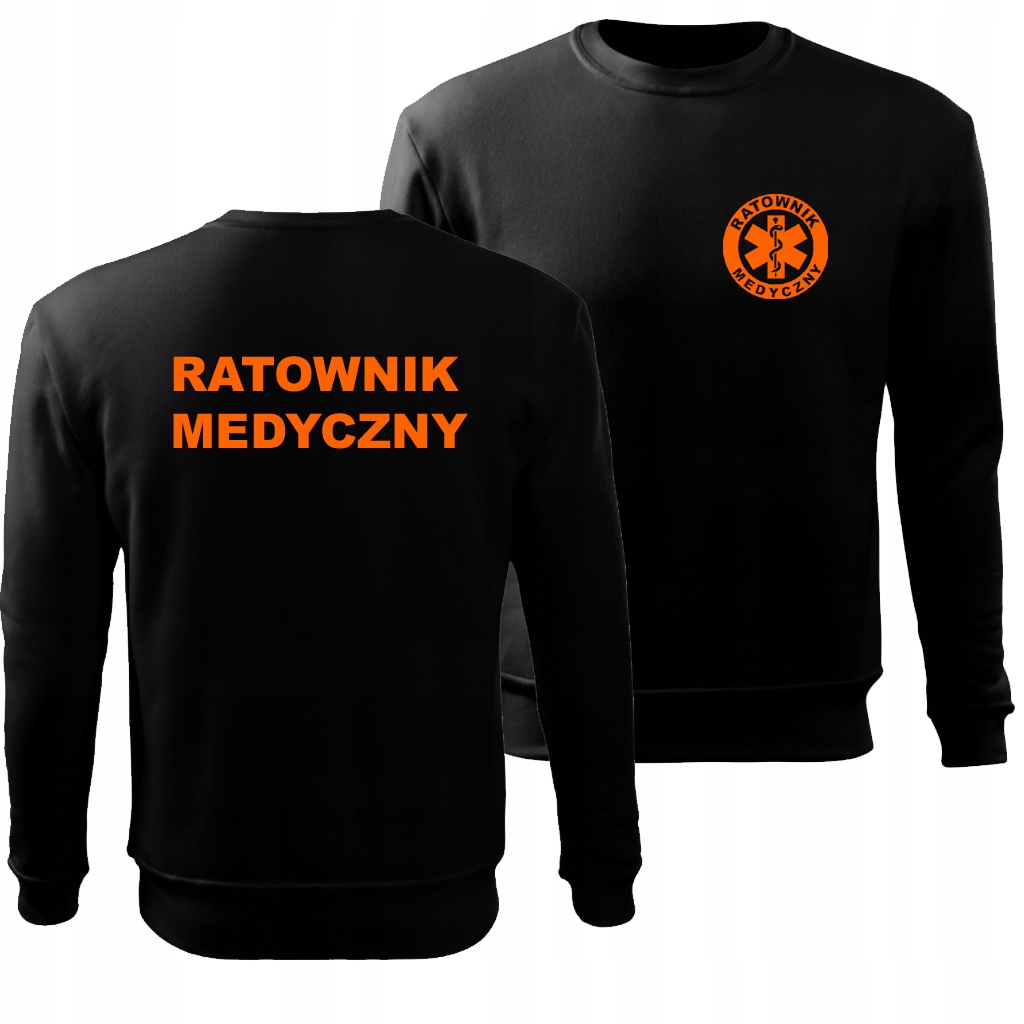 

Męska Bluza z nadrukiem Ratownik Medyczny.