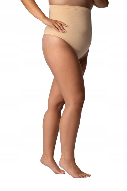 Queen Size Tanga s vysokým pasem Smoothwear champagne 9/10