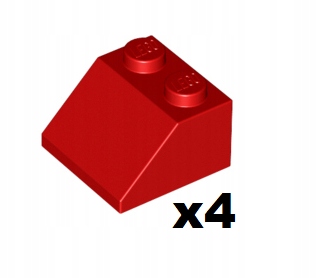 

Lego 3039 Skos 2x2 Czerwony 4 szt. Nowy