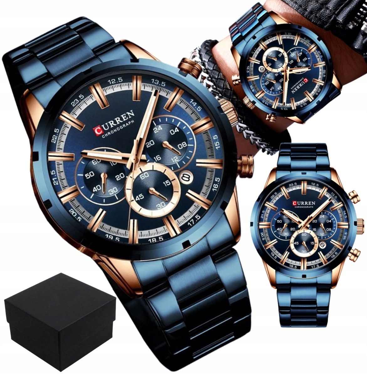 

Curren Zegarek męski Chronograf box
