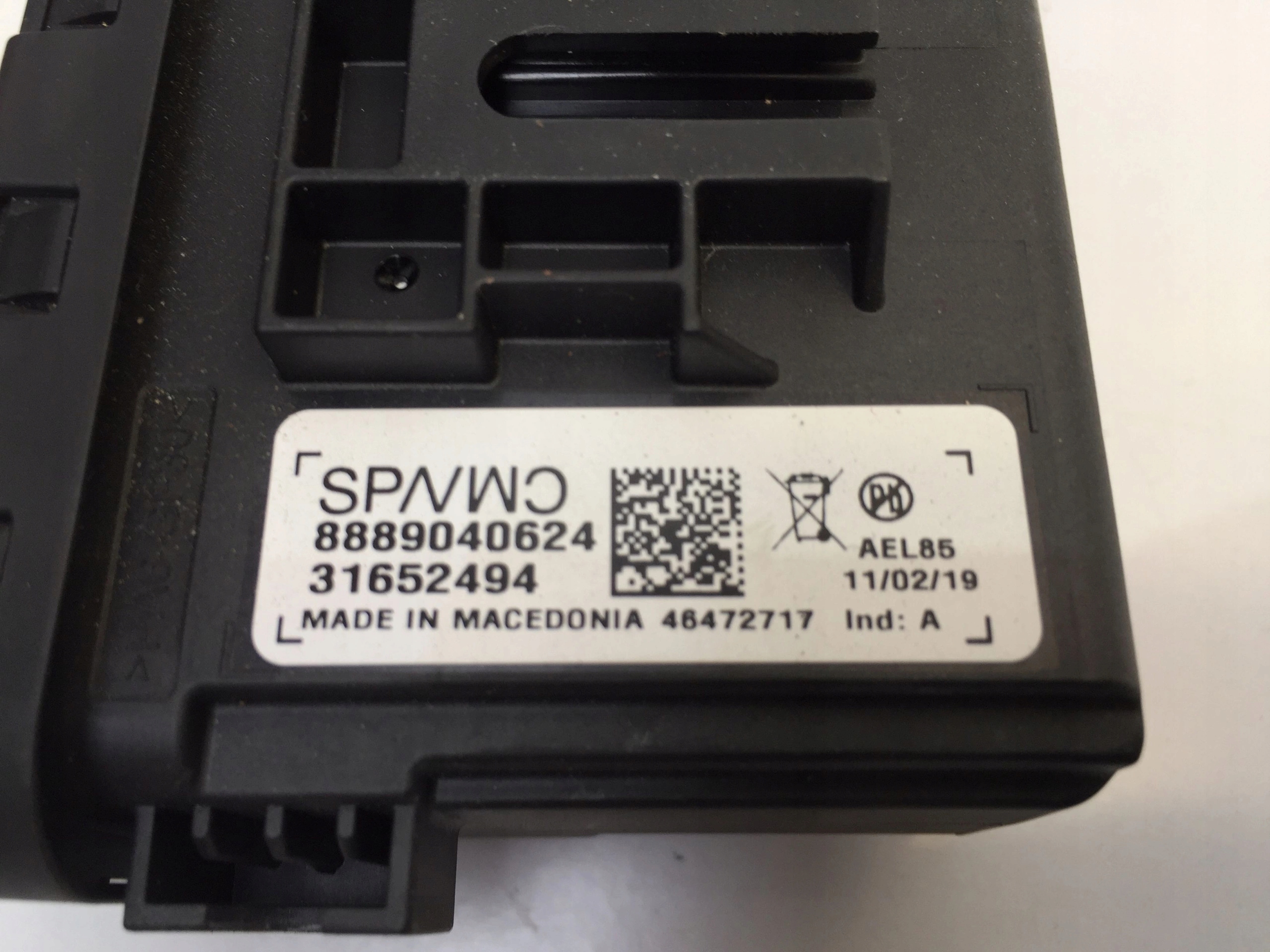 VOLVO XC40 2019 SYRENA ALARMU SYGNAŁ 31652494 Numer katalogowy części 31652494