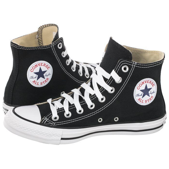 Converse Czarne Wysokie - na