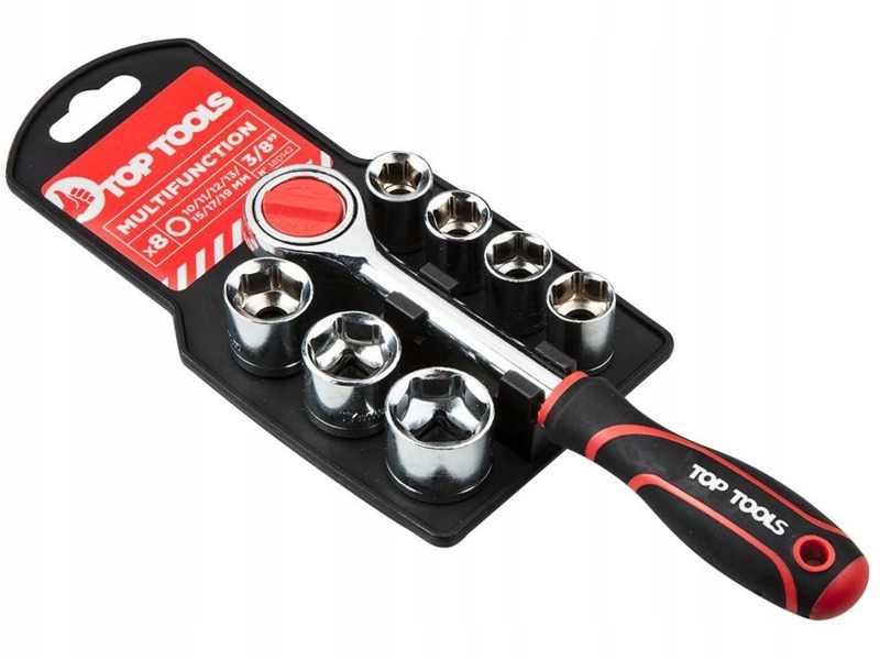 Zestaw kluczy nasadowych Top Tools 38D142 (8 elementów)
