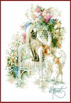 Křížková výšivka počítaná sada (kanva, mulina)