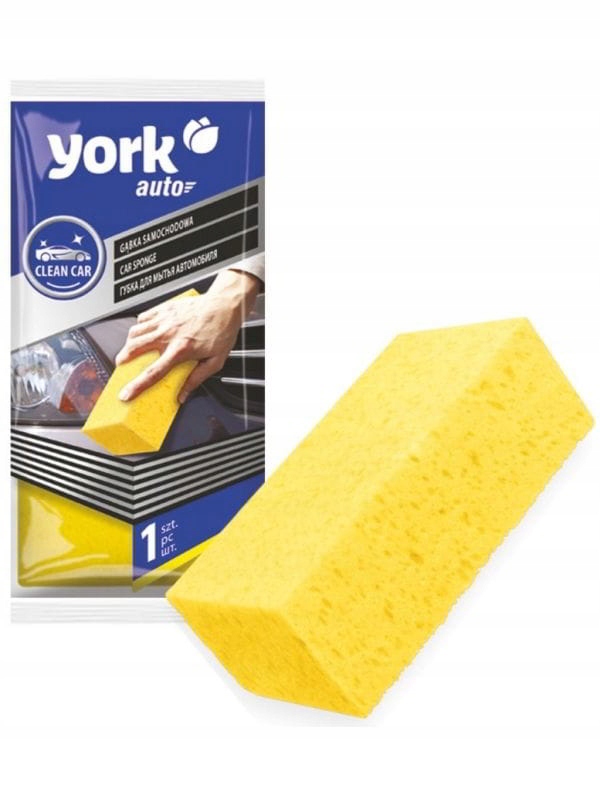 York gąbka samochodowa 1 szt żółta Clean Car