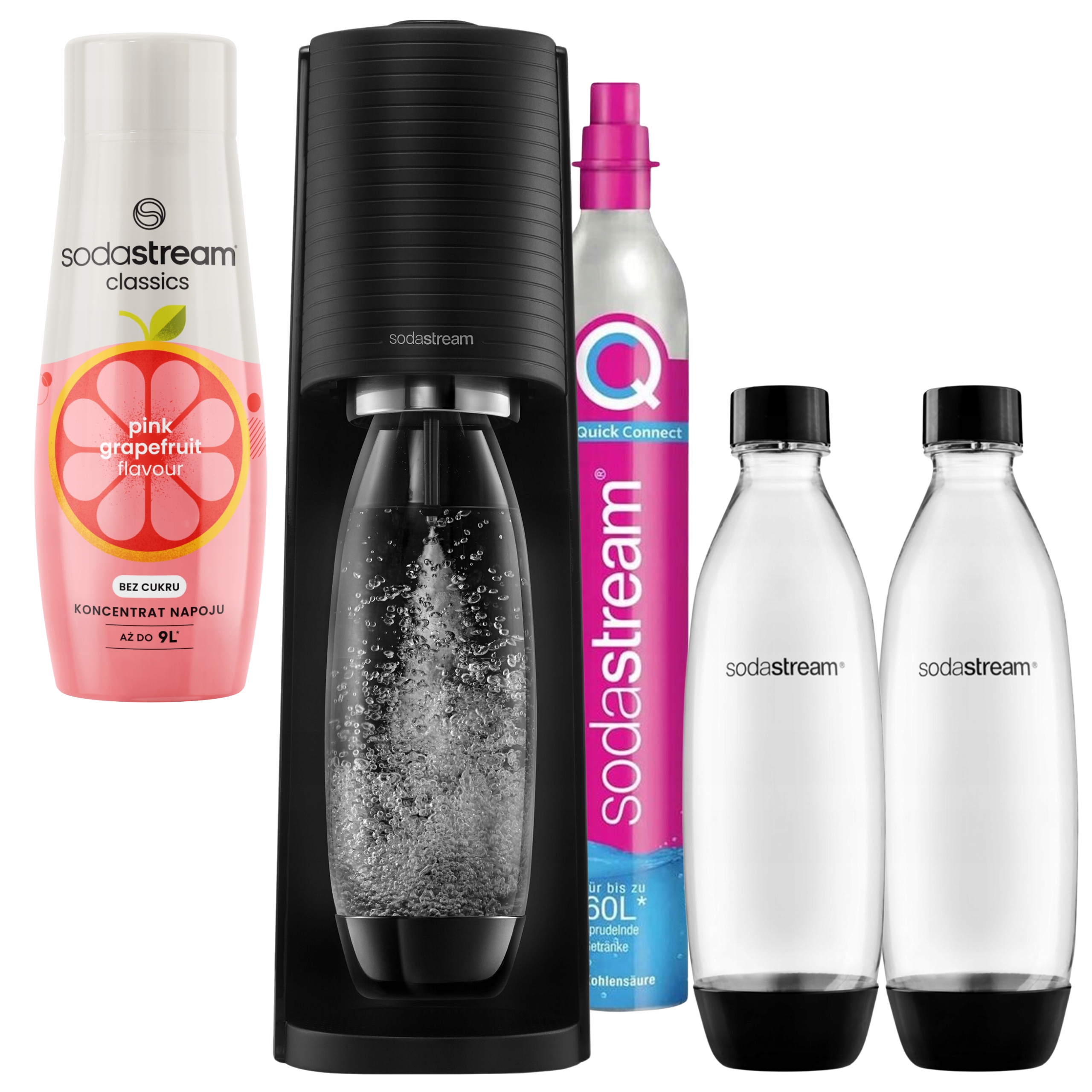 SodaStream Terra Výrobník sódy 2 fľaše Grapefrutový sirup