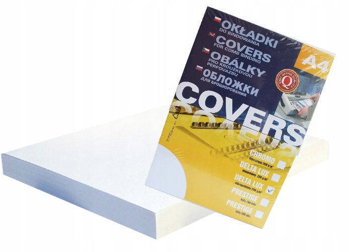 OKŁADKA DO BINDOWNICY KARTON BIAŁA