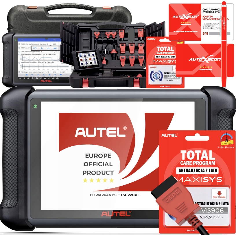 Diagnostický Tester Autel MS906 j, polský Dealer 8 palců 2 roky aktualizace
