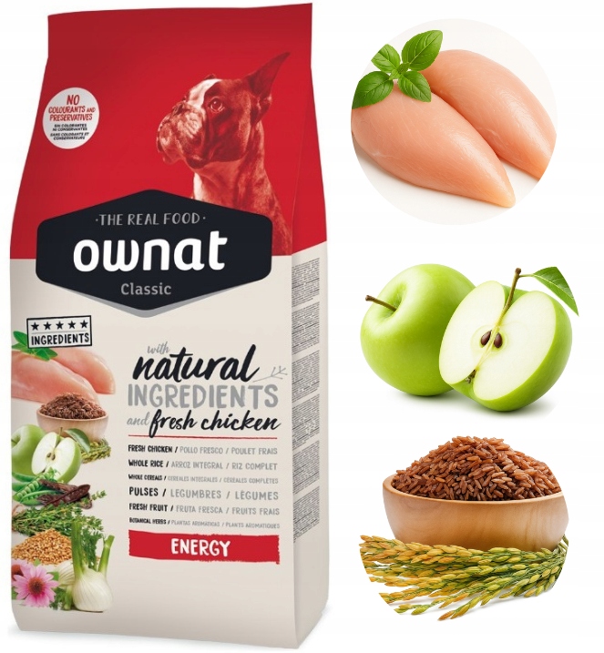 Ownat Energy 20kg Sucha karma dla psów Aktywnych Active Wysokoenergetyczna
