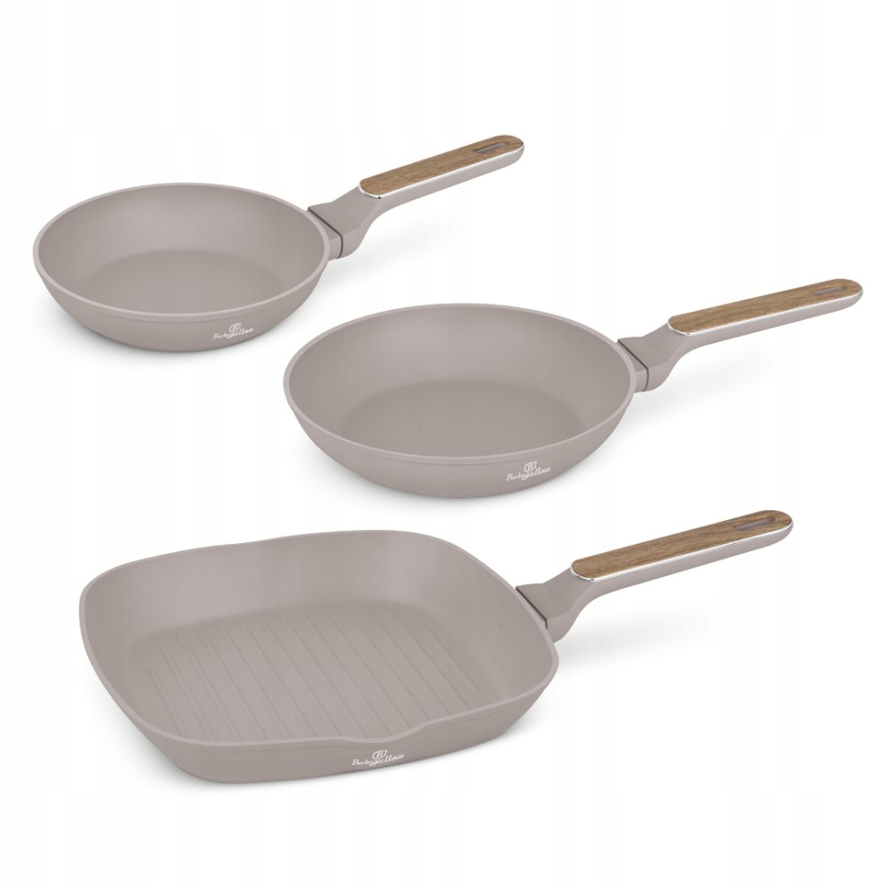 Sada 3 ks titánových panvíc Berlinger Haus BH-8342 Taupe Nordic