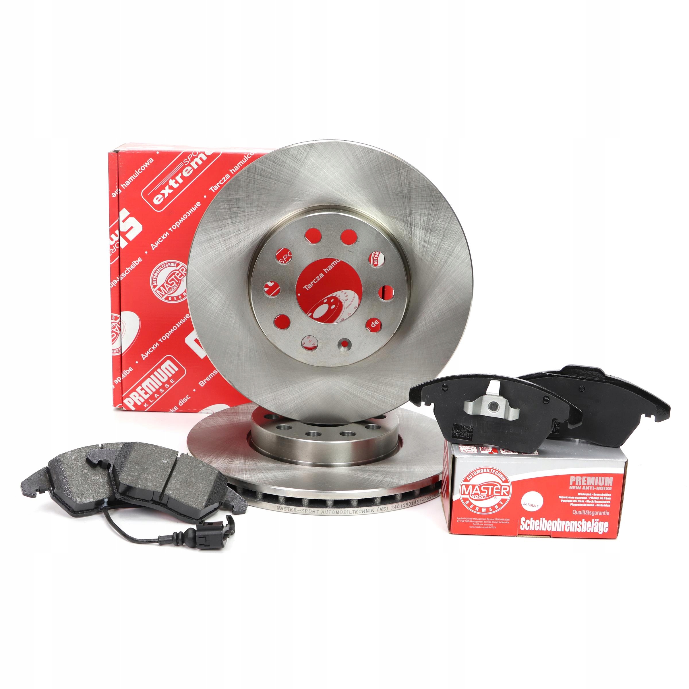 Kotouče Brzdové Destičky přední Audi A3; Seat Leon; Škoda Octavia; Vw Golf