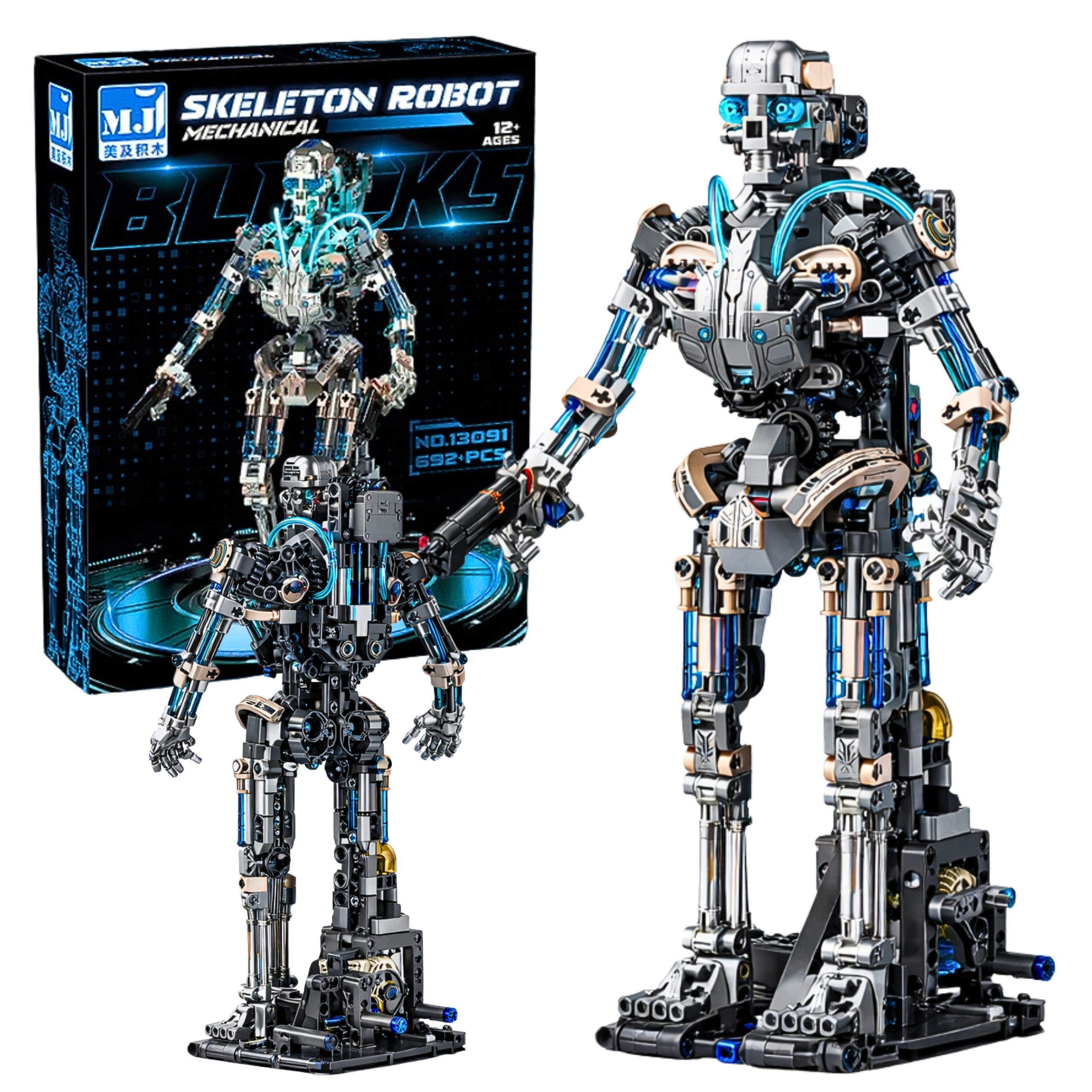 Klocki Robot Mecha Cyborg 692 el. Ruchomy Model 3D Led