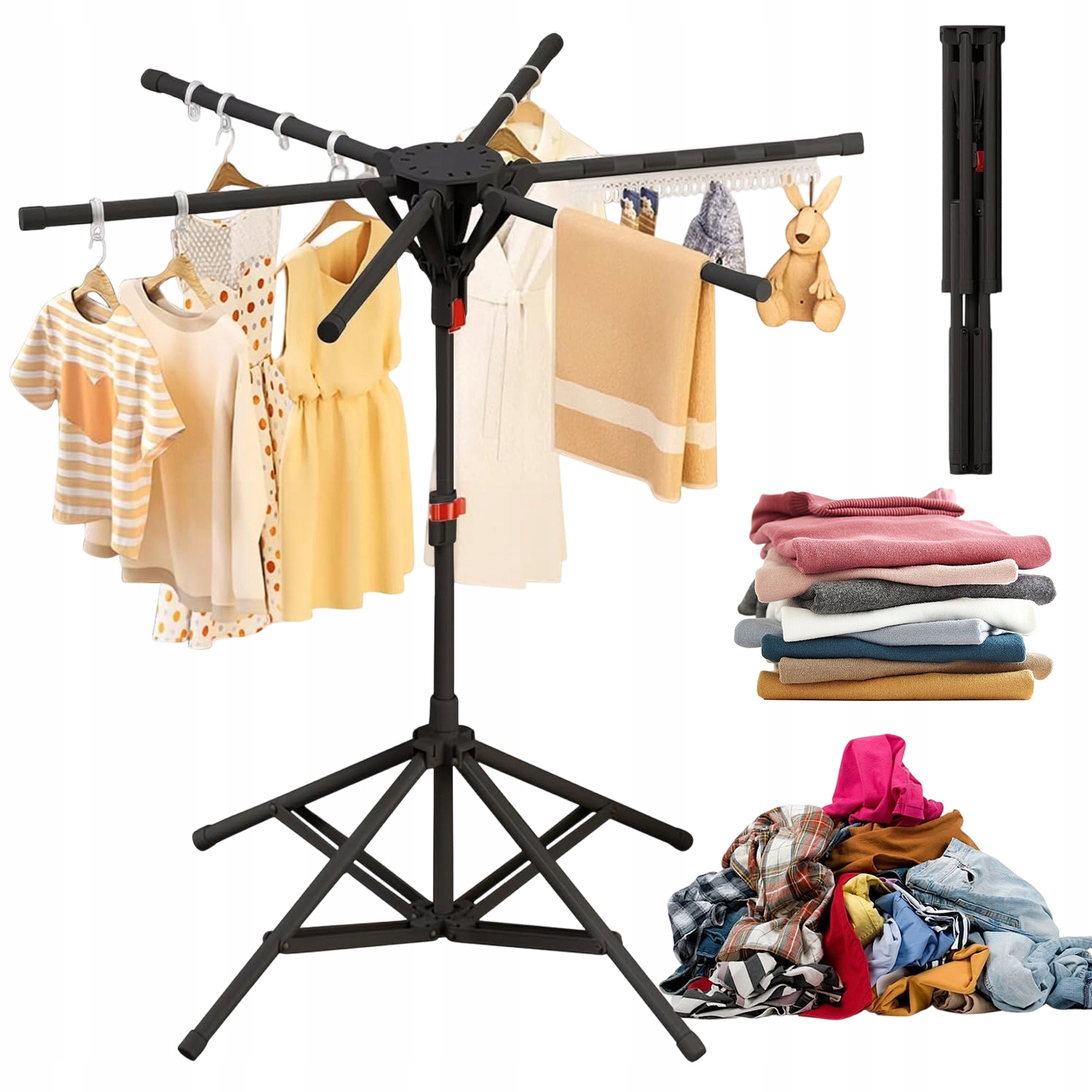 Levně velká sušák na prádlo stojící věšák stojan na prádlo silné prádlo xl