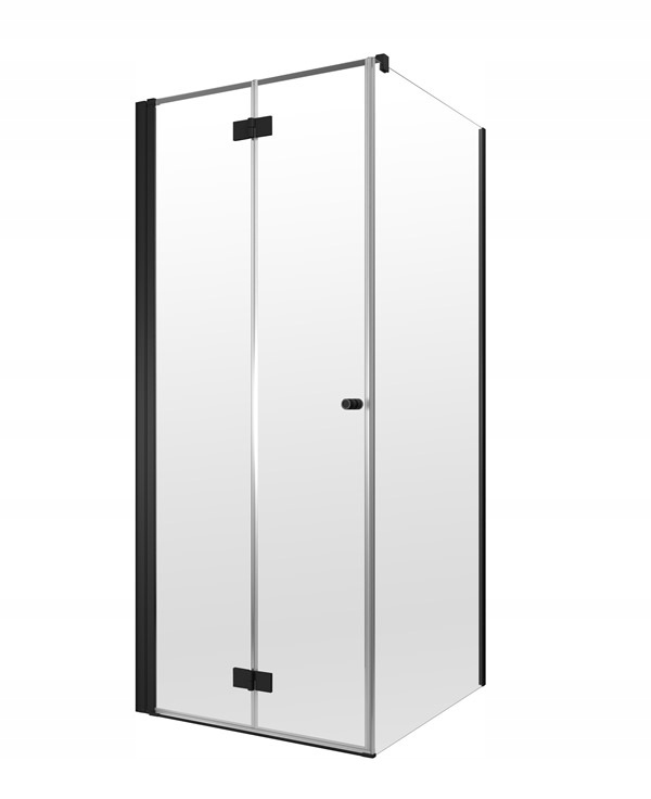 Kabina Radaway Nes Black Kdj B 90x100 Lewa przejrz