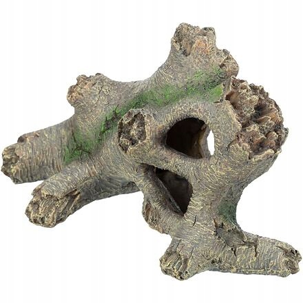 Levně Pařez stromu do terária akvária, polyesterová pryskyřice, 21 cm