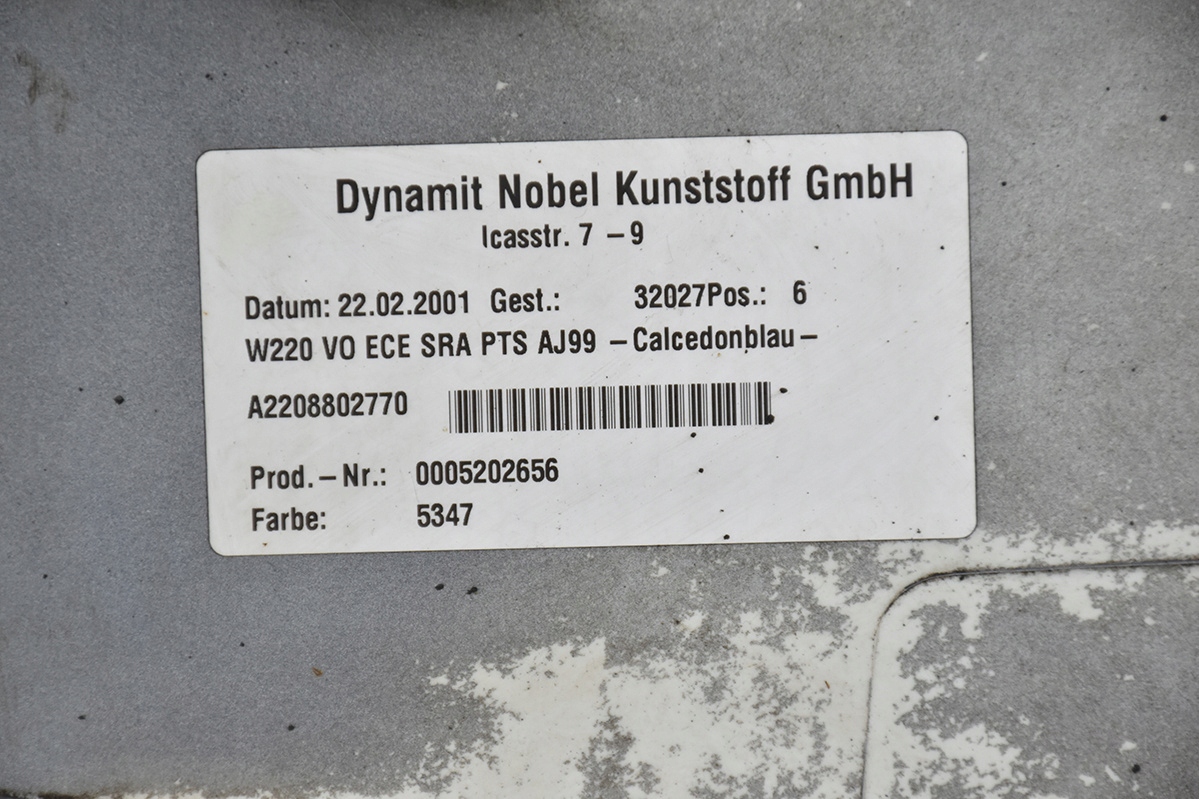 Frontstoßstange vorne MERCEDES S W220 347 PDC