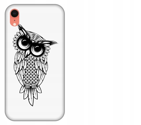 

Etui pokrowiec iPhone Xr Sowa