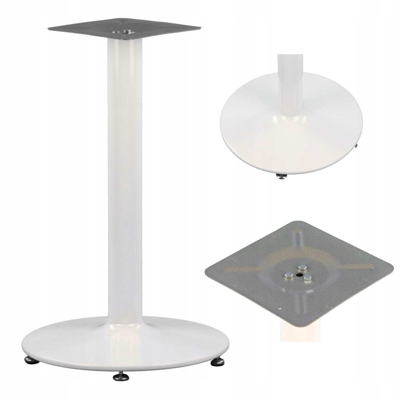 Základna/noha Pro Stůl NY-B006/57/72 Bílá Deska 90 CM