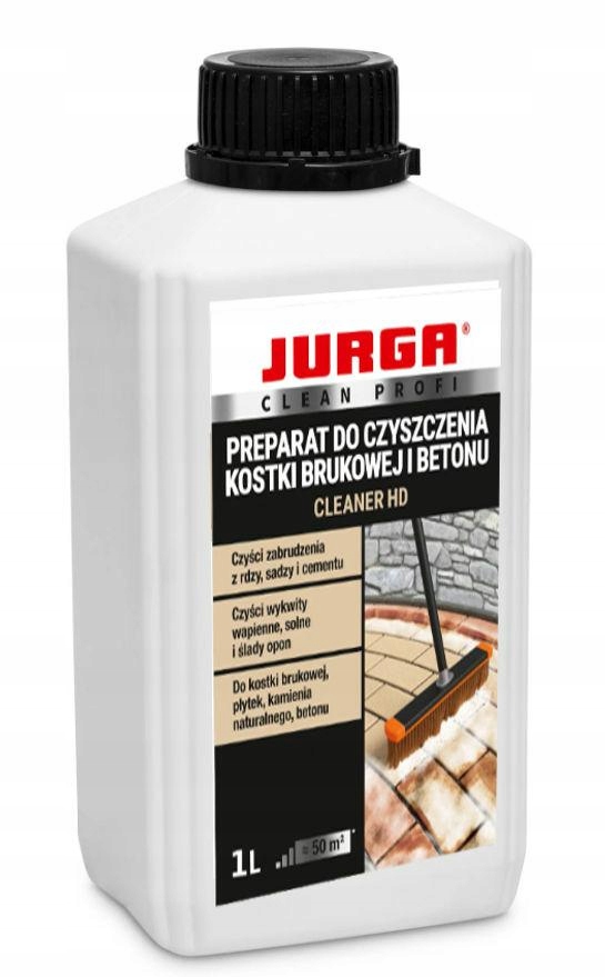 JURGA Cleaner HD CZYSZCZENIE KOSTKI BRUKOWEJ 1L (preparat czyszczenia kostki betonu) • Cena