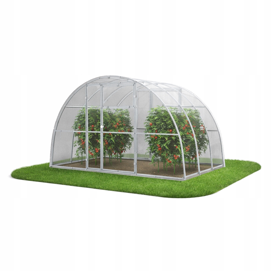 Skleník z polykarbonátu Zahradní tunel 3,5x2 m profil 40x20 pozink 8 mm