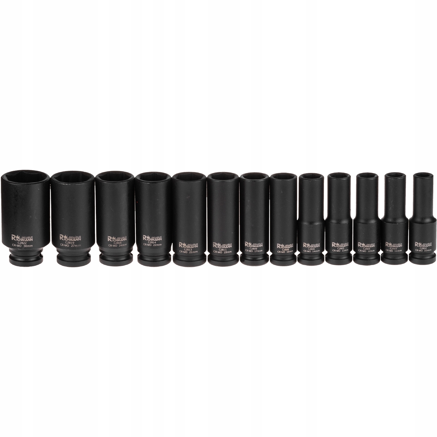 ZESTAW NASADEK UDAROWYCH, DŁUGIE 1/2 10-30mm C4027 Marka RICHMANN