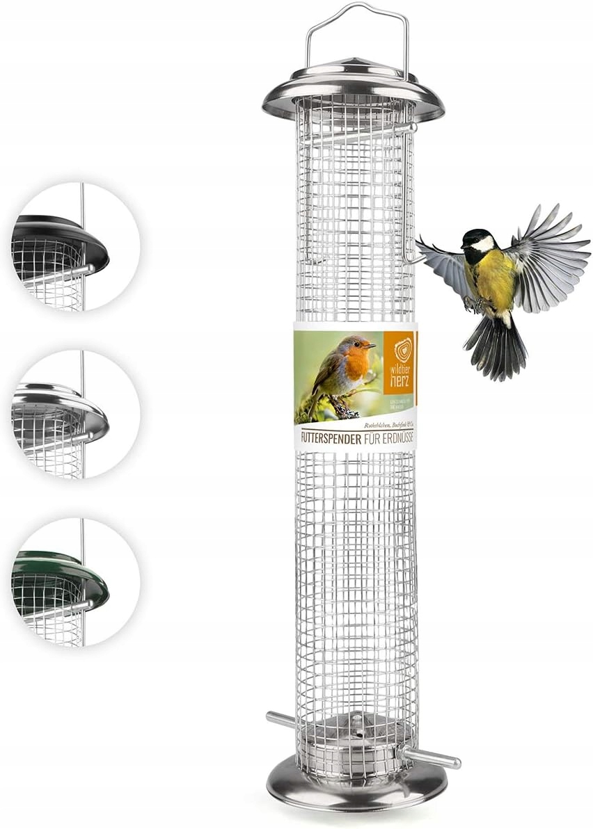 Levně Dávkovač Krmítka Dávkovač Stanice Závěsný Sloup 38 Cm Pro Ptáky