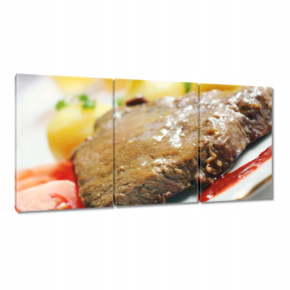

Obrazy 120x60 Stek z warzywami