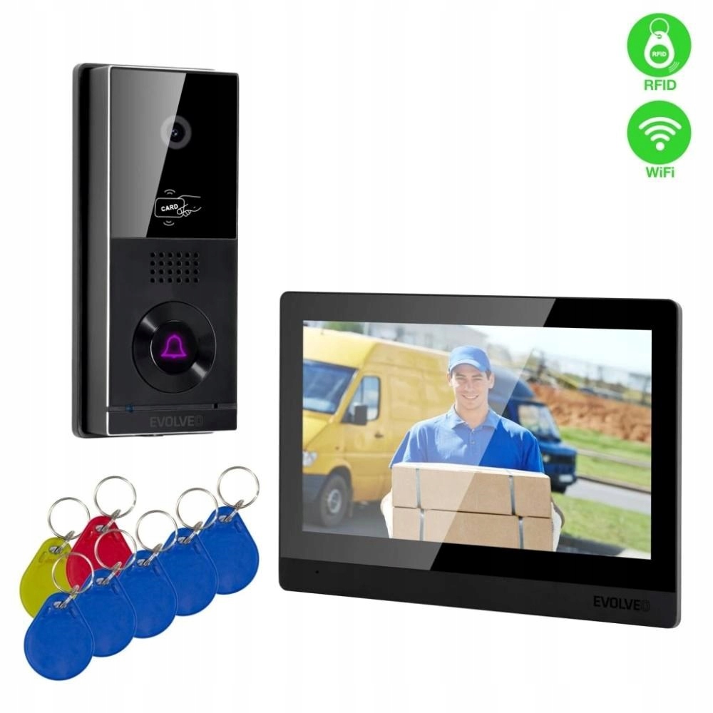 Evolveo DoorPhone AHD10, čierny