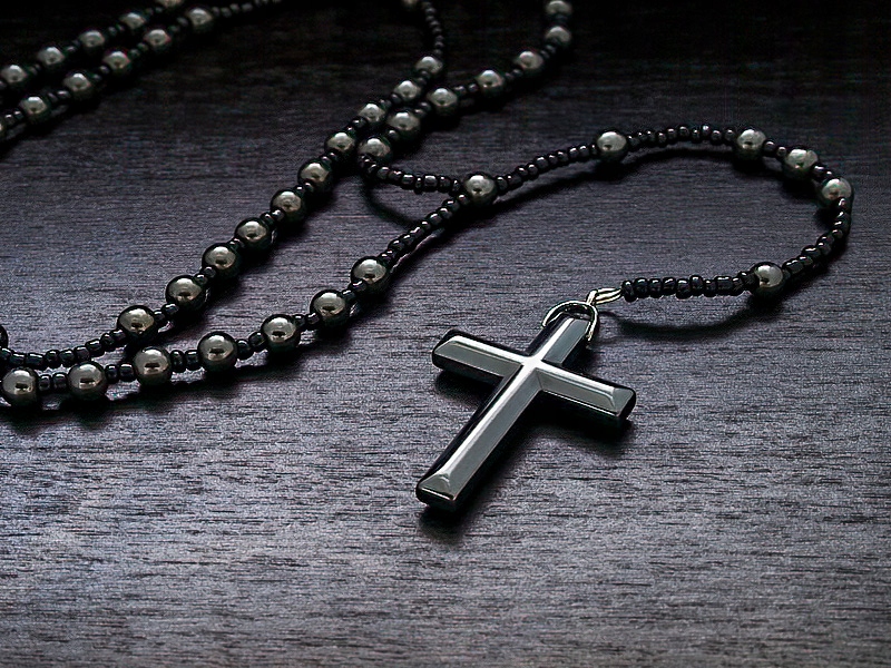 

Naszyjnik Różaniec Z Hematytu Paciorki 6mm Jakość