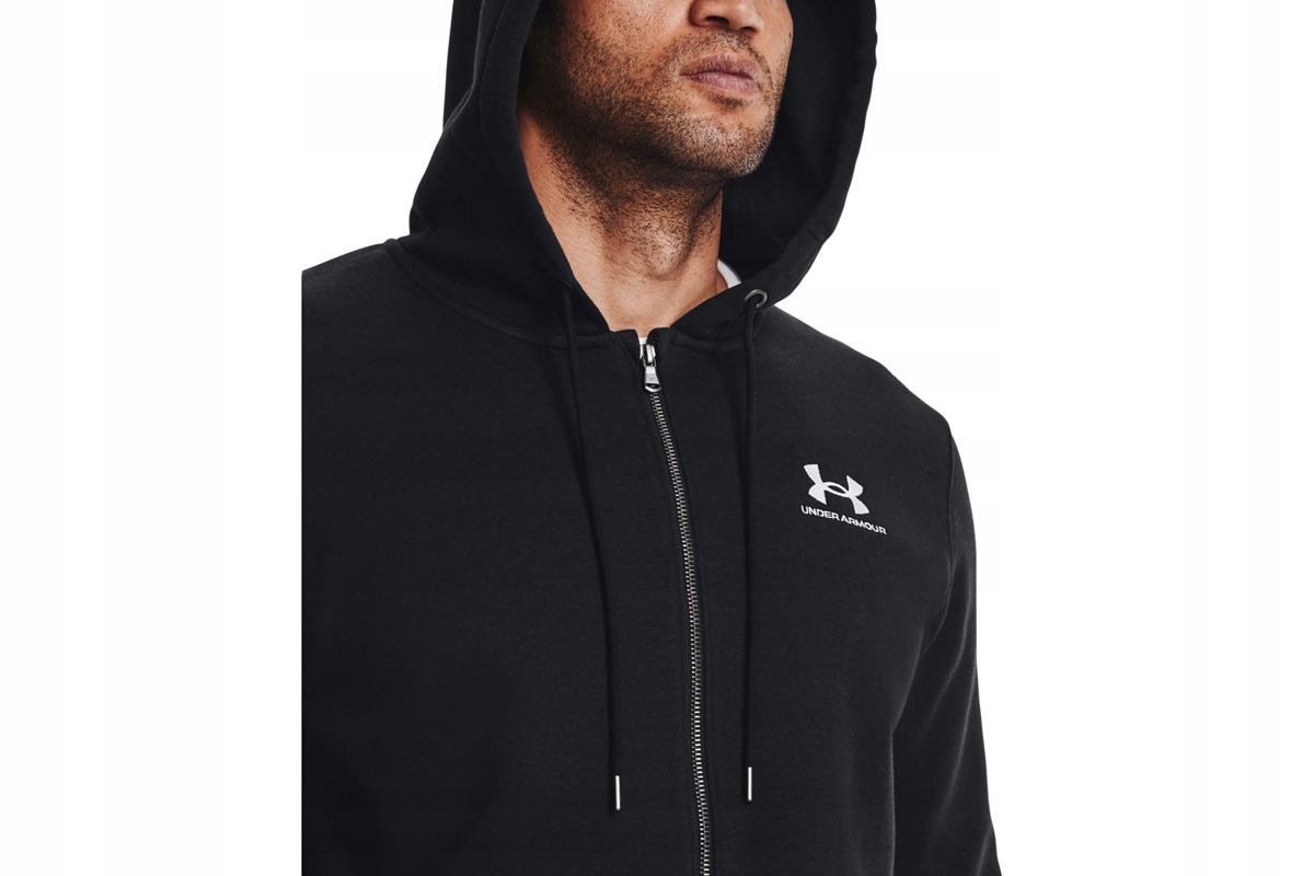 Under Armour Mikina Ua Essential Fleece Fz Hood-BLK černá