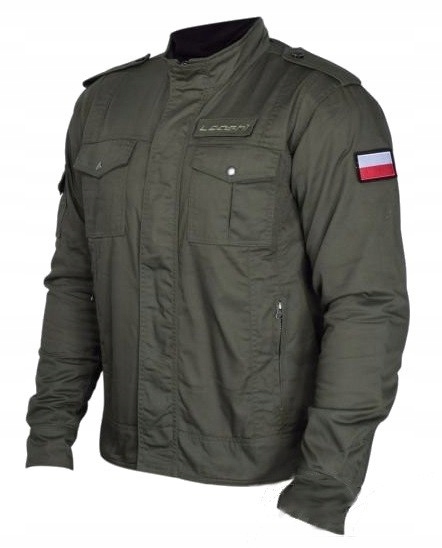Leoshi Military Full Armour Men pánska vojenská vintage motocyklová bunda L