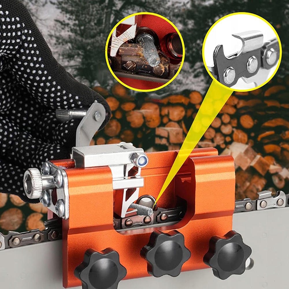 PROFESJONALNA OSTRZAŁKA PIŁ ŁAŃCUCHOWYCH Z RĘCZNĄ KORBĄ ZESTAW 6 ROZMIARÓW EAN (GTIN) 889997564234