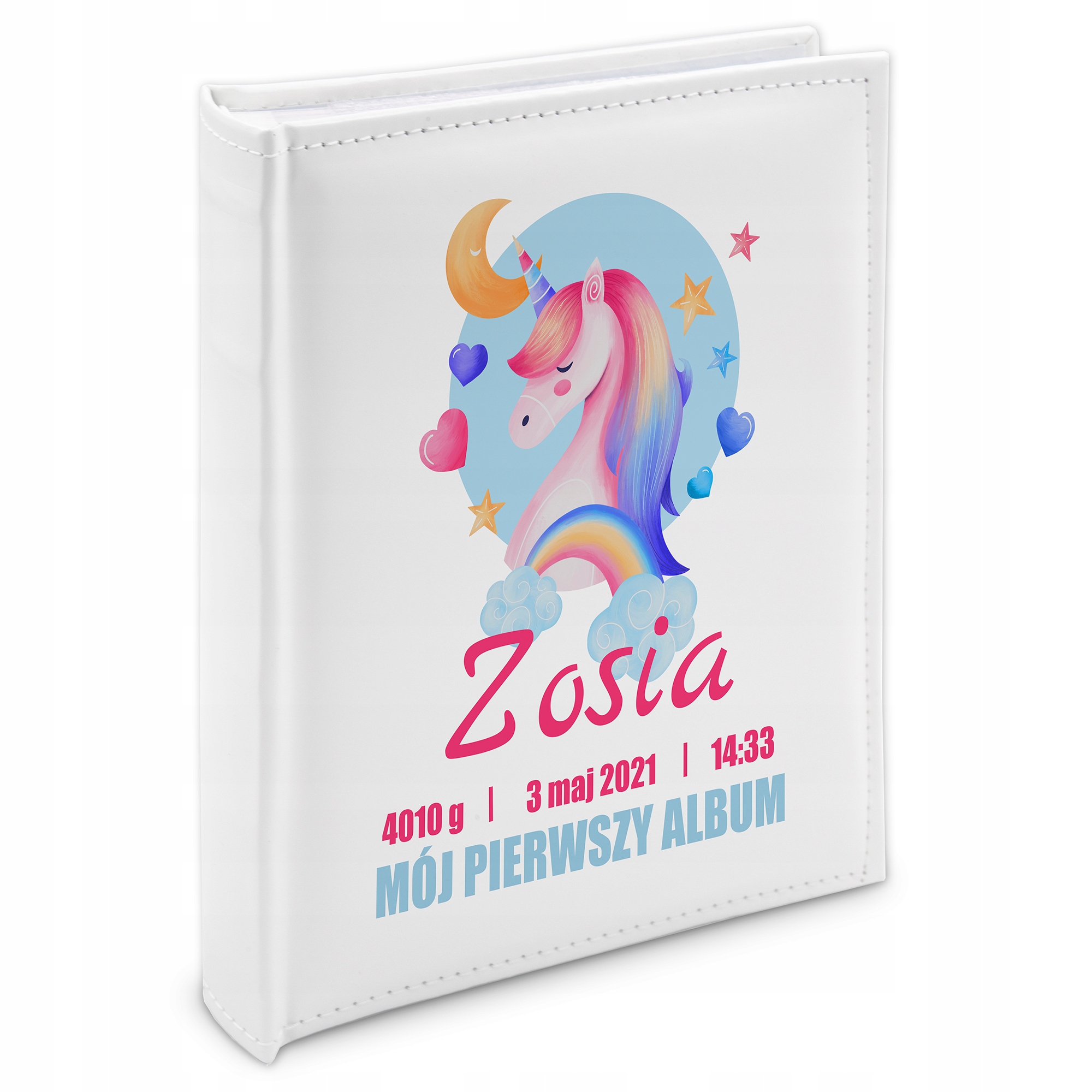 Album Bílá Eko Kůže Dárek Na Křtiny Šitý Vz