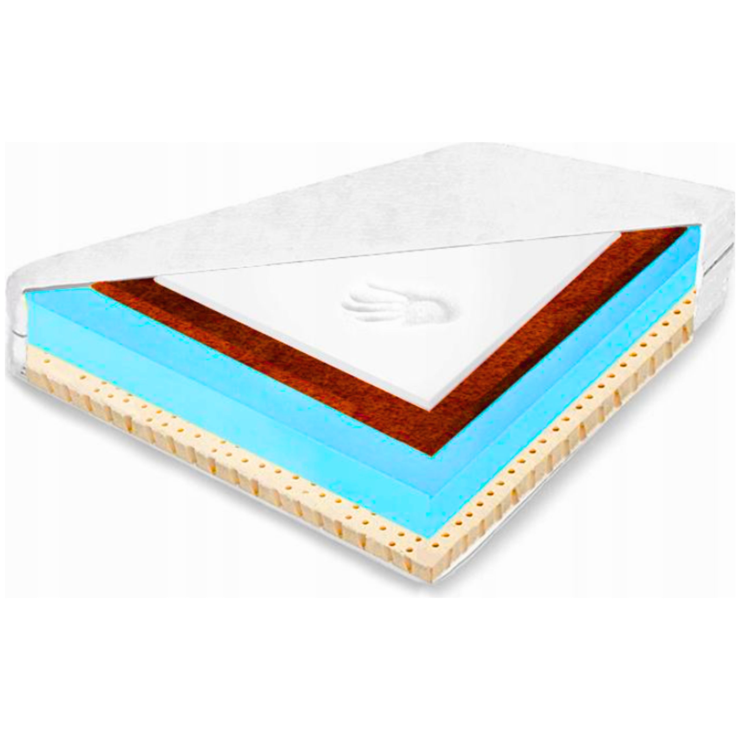 Matrac 80X200 Latex s Viscom a kokosom, detský antialergický, 13 cm H1 H2