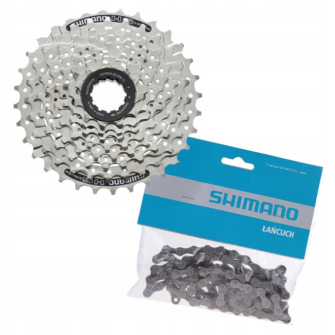 

Kaseta Shimano Cs-hg 41 11-30T +łańcuch HG-40 8rz