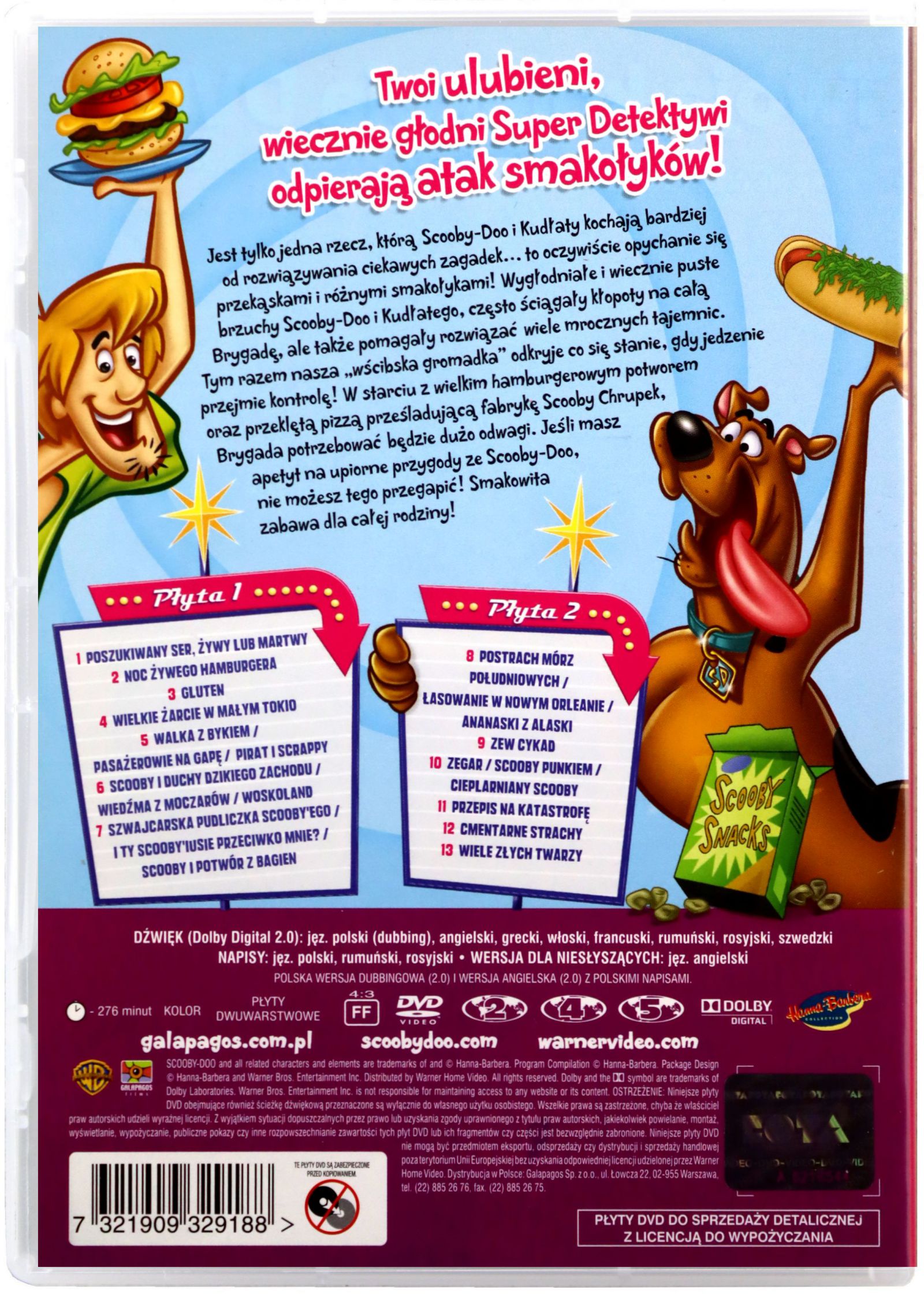 SCOOBY-DOO! 13 STRASZNYCH OPOWIEŚCI: WSZYSTKOŻERCY (2DVD) Rodzaj wydania Wydanie pełne