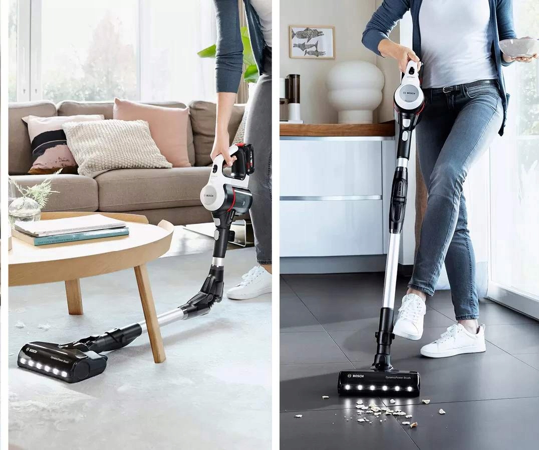 ODKURZACZ PIONOWY BOSCH RĘCZNY 2W1 LED ZESTAW AKCESORIA + STACJA ŁADUJĄCA Marka Bosch