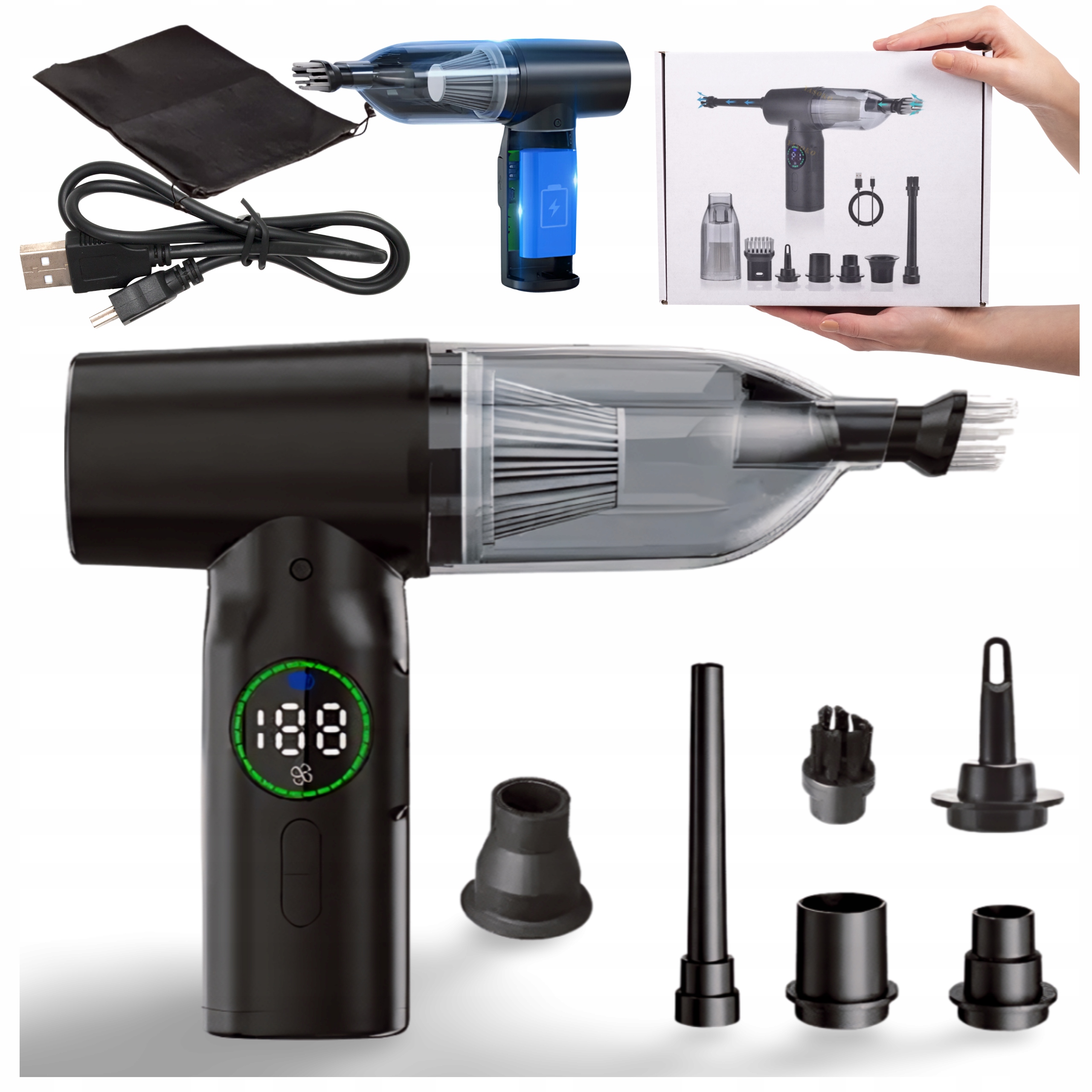 Elektrický foukač vzduchu Silný pro čištění Počítače Air