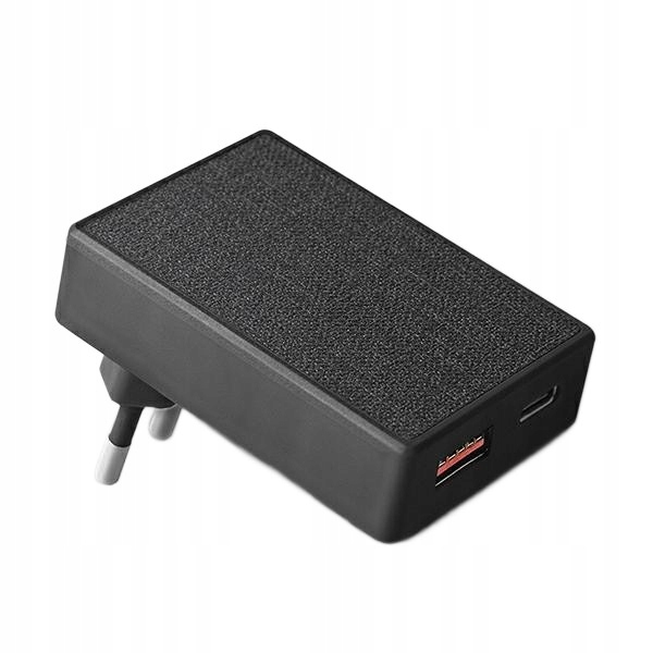 Uniq Ład. siec. Votre Slim Duo 20W Usb-c Usb-a czarny/charcoal black