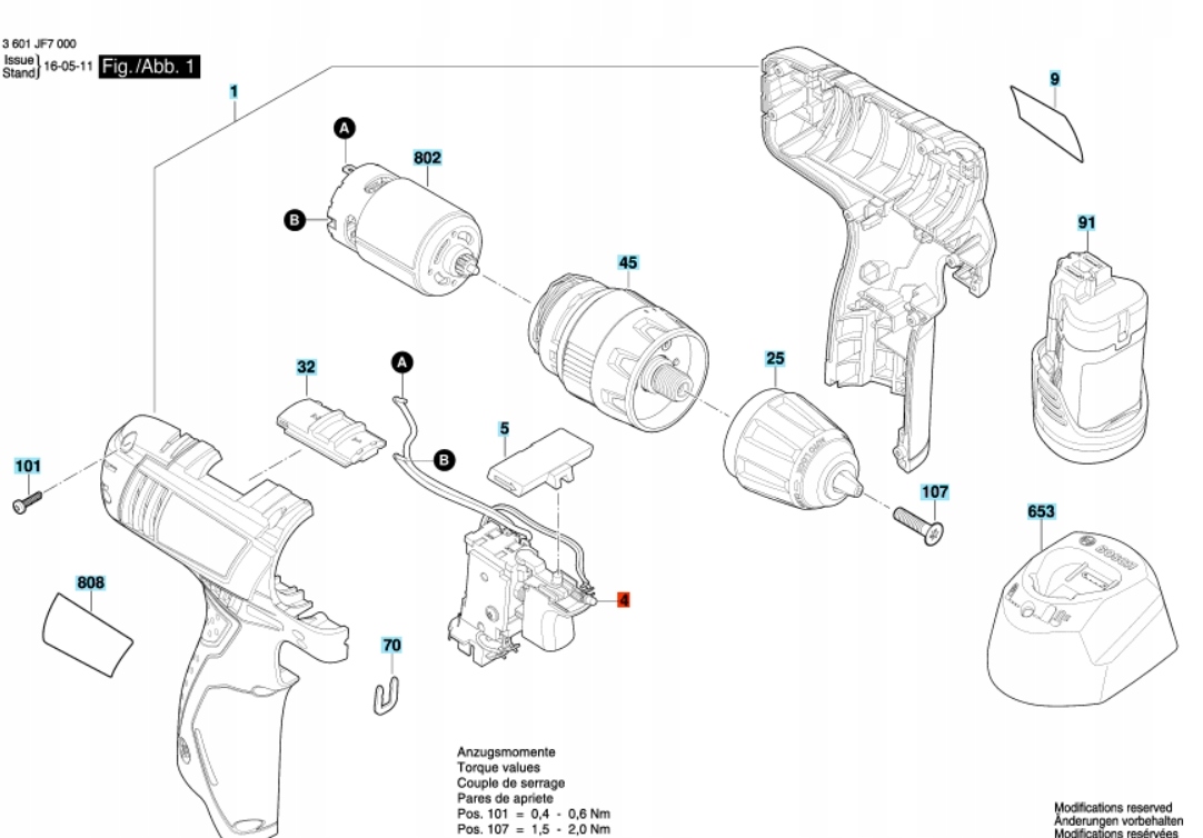 BOSCH wyłącznik wkrętarki GSB1080-2-Li GSR120-Li Rodzaj włącznik