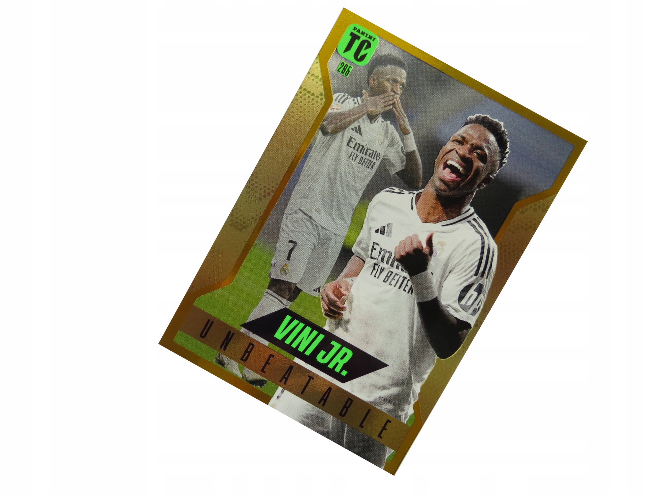 Panini Karty Piłkarskie Top Class 2025 Unbeatable 265 Gold Vini Jr Real