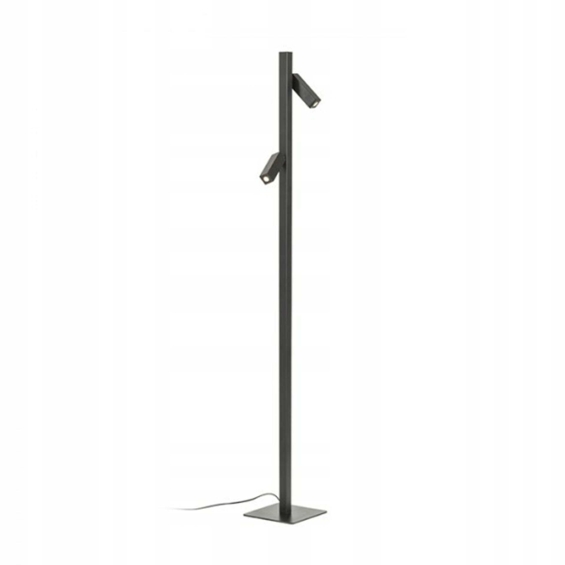 Stojanová lampa Rendl Fado čierna Led 2x3W, 3000K, 45 °, 156cm