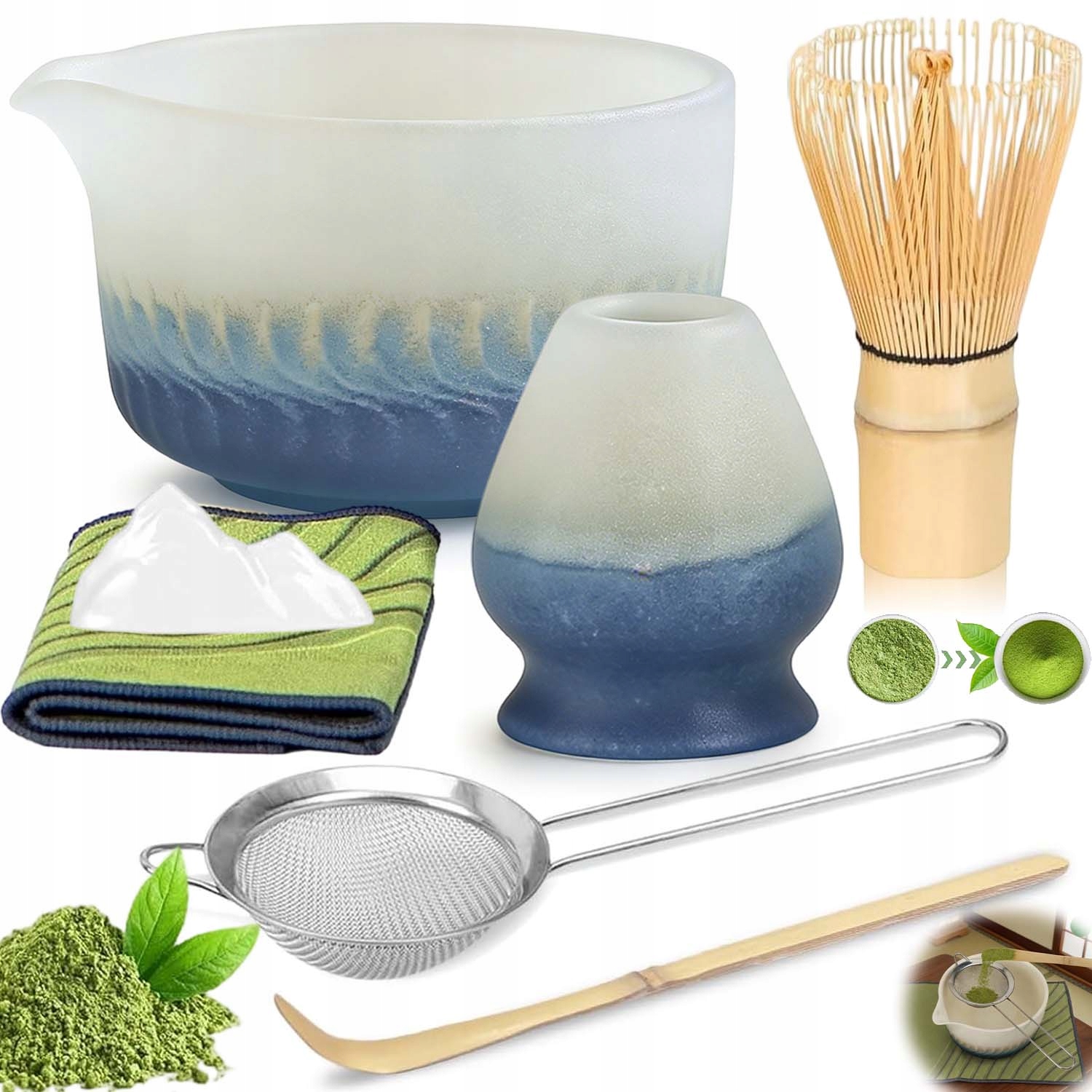 Zestaw Prezentowy Do Herbaty Matcha Zestaw Matcha Z Trzepaczką