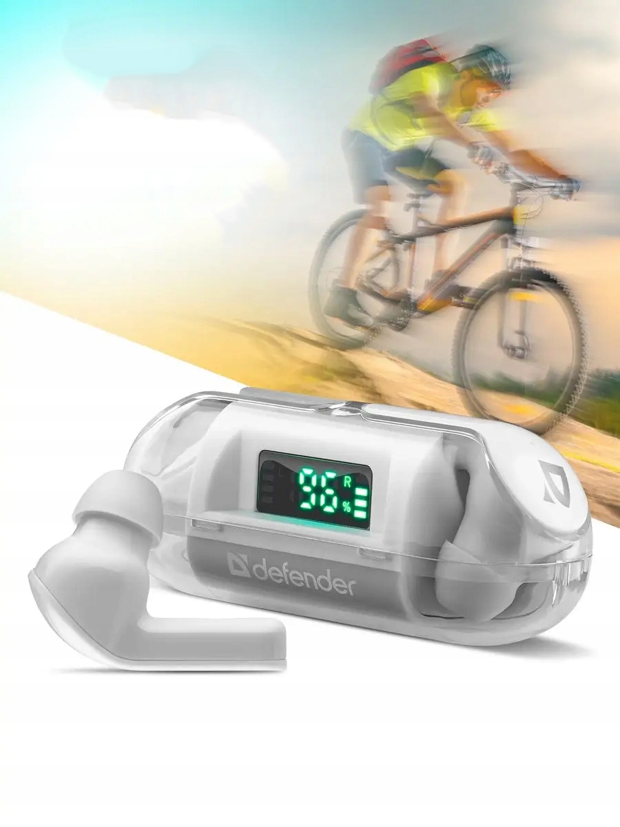 SŁUCHAWKI DEFENDER BLUETOOTH TWINS 916 BIAŁE — 13