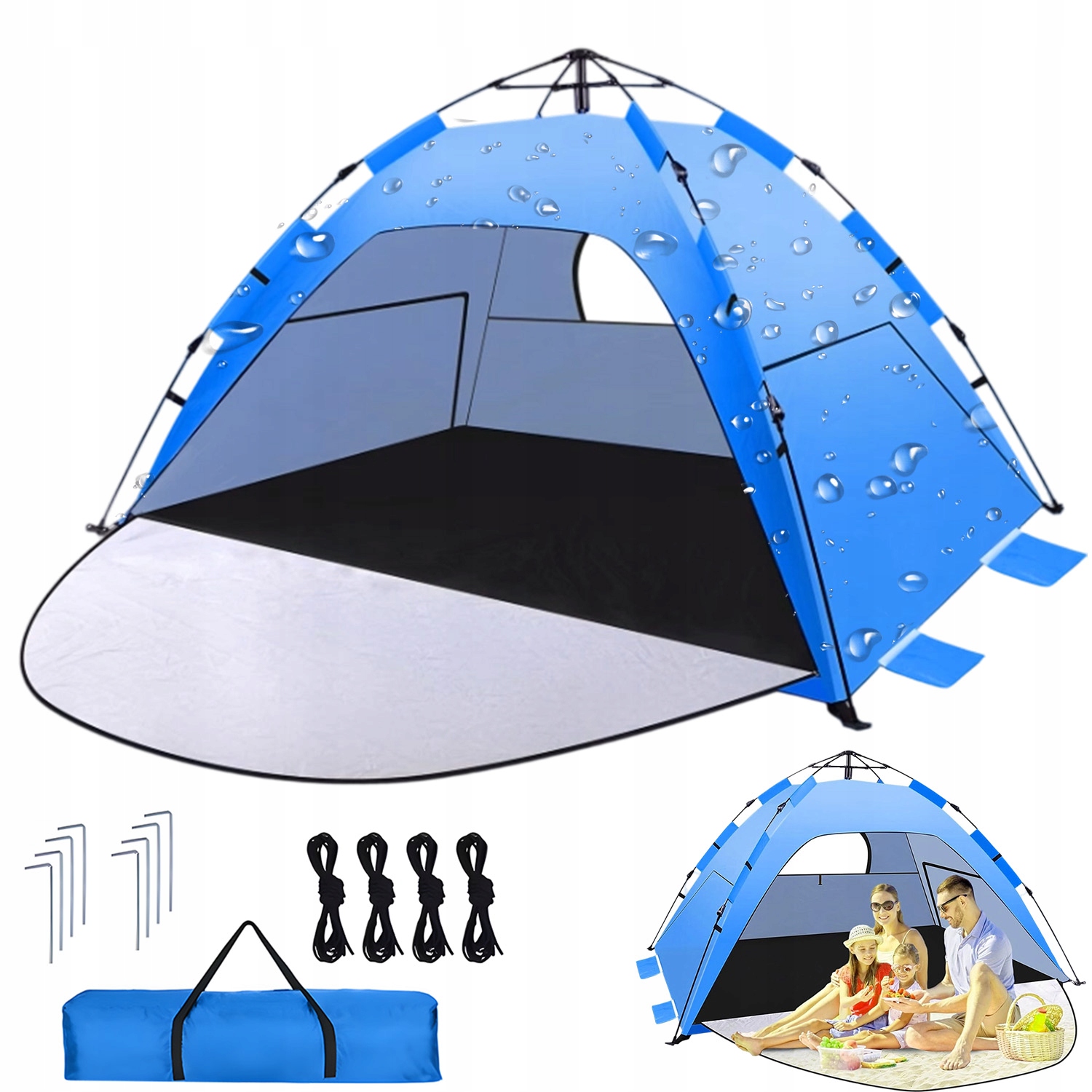 stan samorozkládací paraván na pláž basn do zahrady velký xxl as